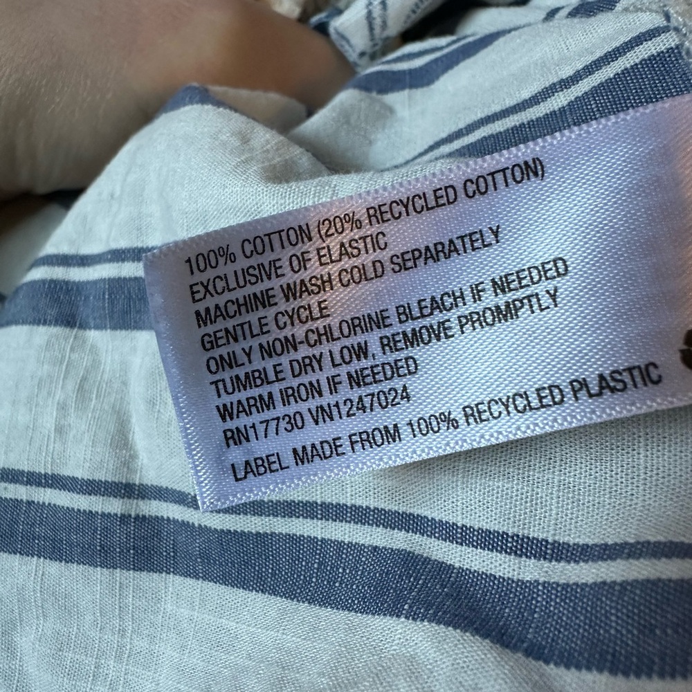 Universal Thread Cyanotype Patchwork Boho Smocked… - image 3